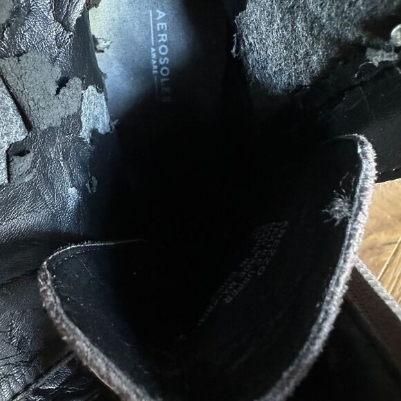 AEROSOLES Arezzo Buckle Bootie In Grey Faux Suede - Picture 10 of 12